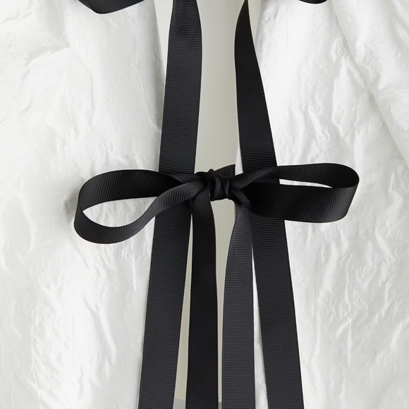 H&M JACQUARD-WEAVE TIE-BACK DRESS size XS - Picture 2 of 4